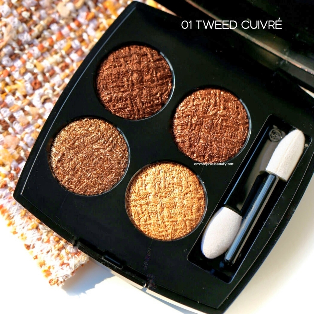 CHANEL LIMITED 01 TWEED CUIVRE  Les 4 Ombres Tweed Eyeshadow Pallet New